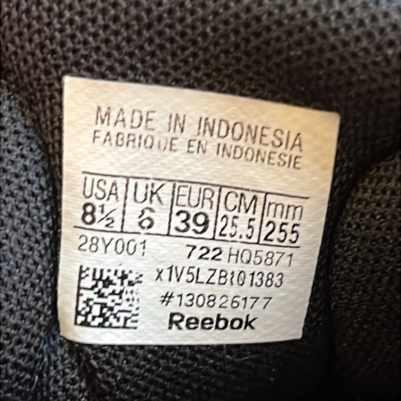 Reebok Zig Dynamica Black Athletic Sneaker Shoe  Running Training Comfort 8.5 - Picture 10 of 15